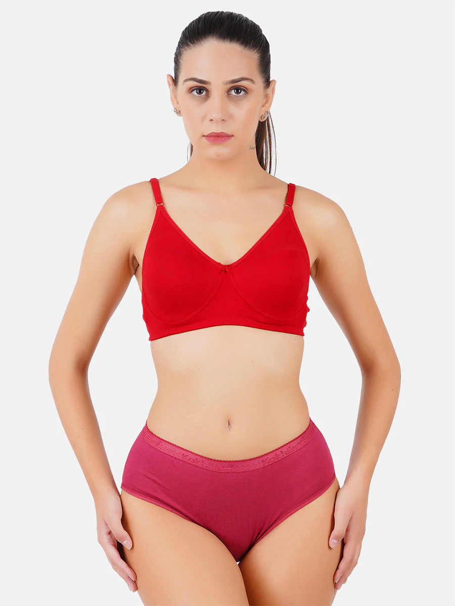 Women 100% Combed Cotton Assorted Plus Size Plain Panties Only U (3 Pcs pack) - Image 4
