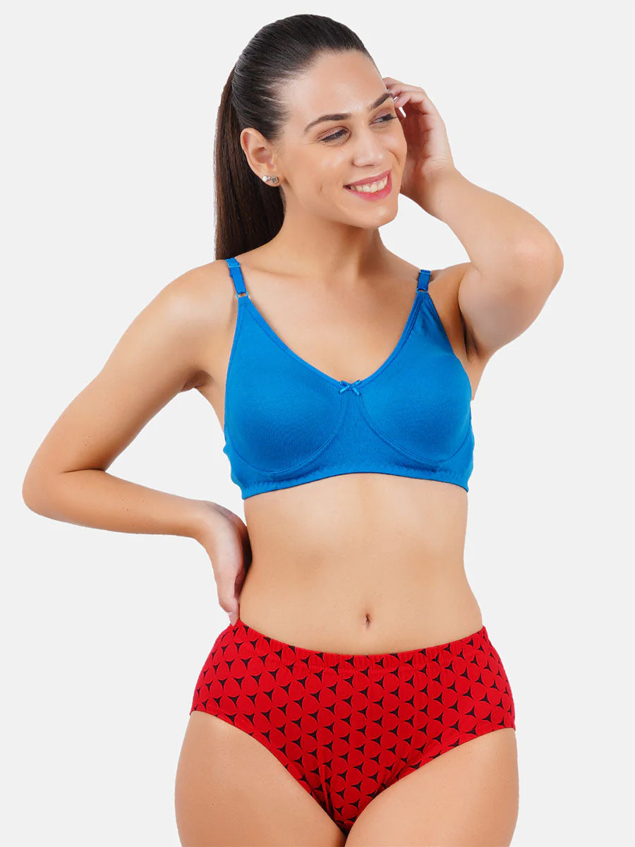 Women 100% Combed Cotton Assorted Plus Size Printed Panties Elina (3 Pcs Pack) - Image 3