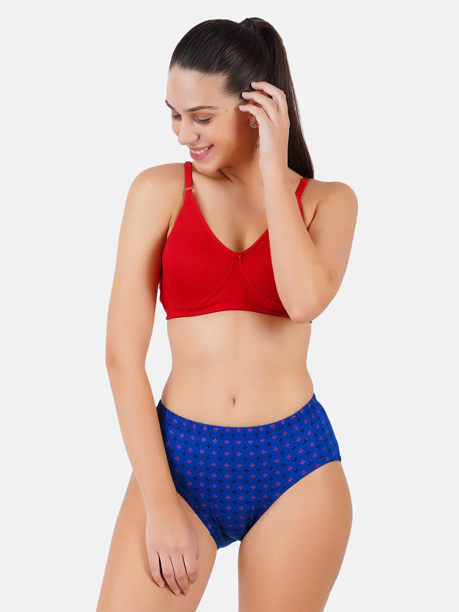 Women 100% Combed Cotton Assorted Plus Size Printed Panties Elina (3 Pcs Pack) - Image 4