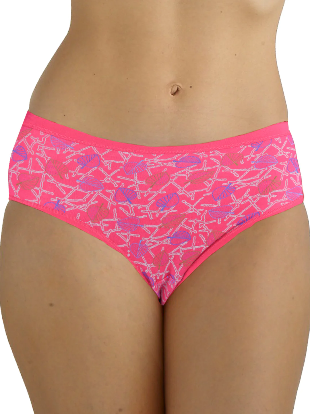Women 100% Combed Cotton Assorted Printed Panties Oviya (Pack of 3) - Image 5