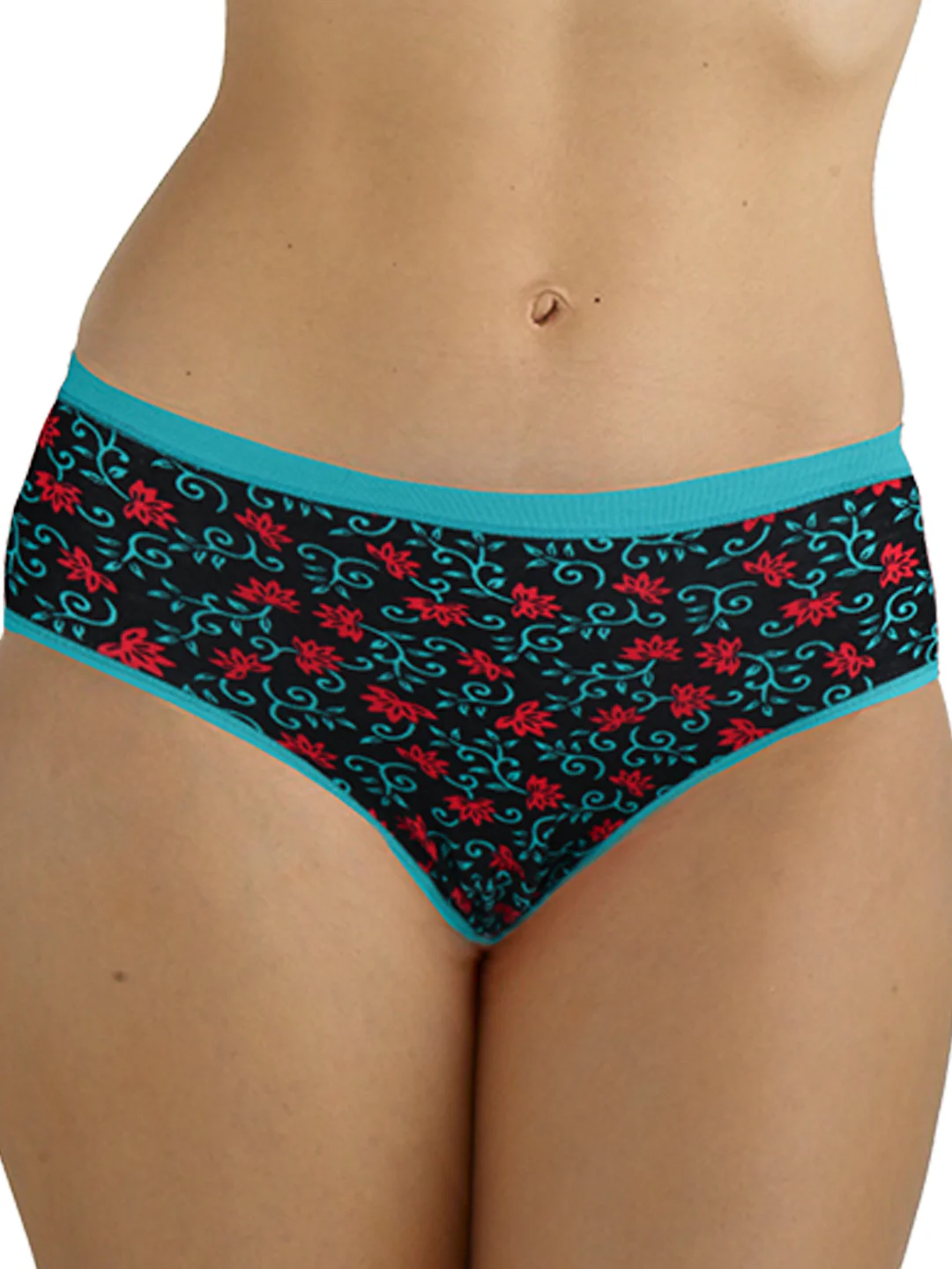 Women 100% Combed Cotton Assorted Printed Panties Oviya (Pack of 3) - Image 8