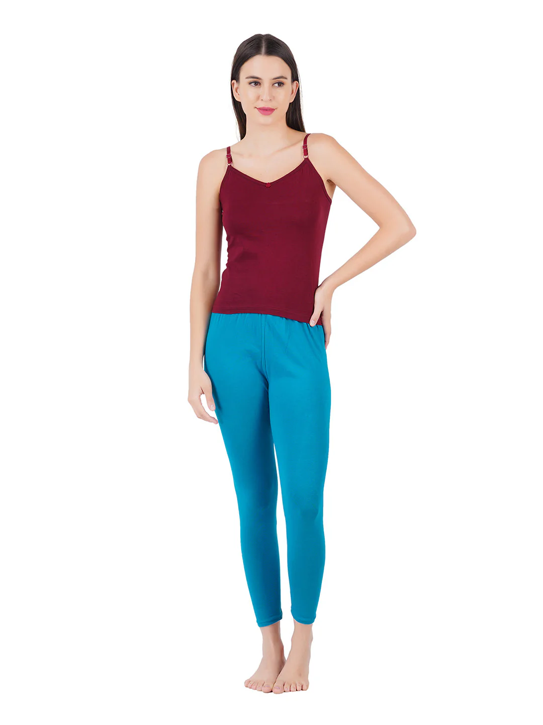 Women Adjustable Straps Assorted Colour Camisole Petals (Pack of 2) - Image 9