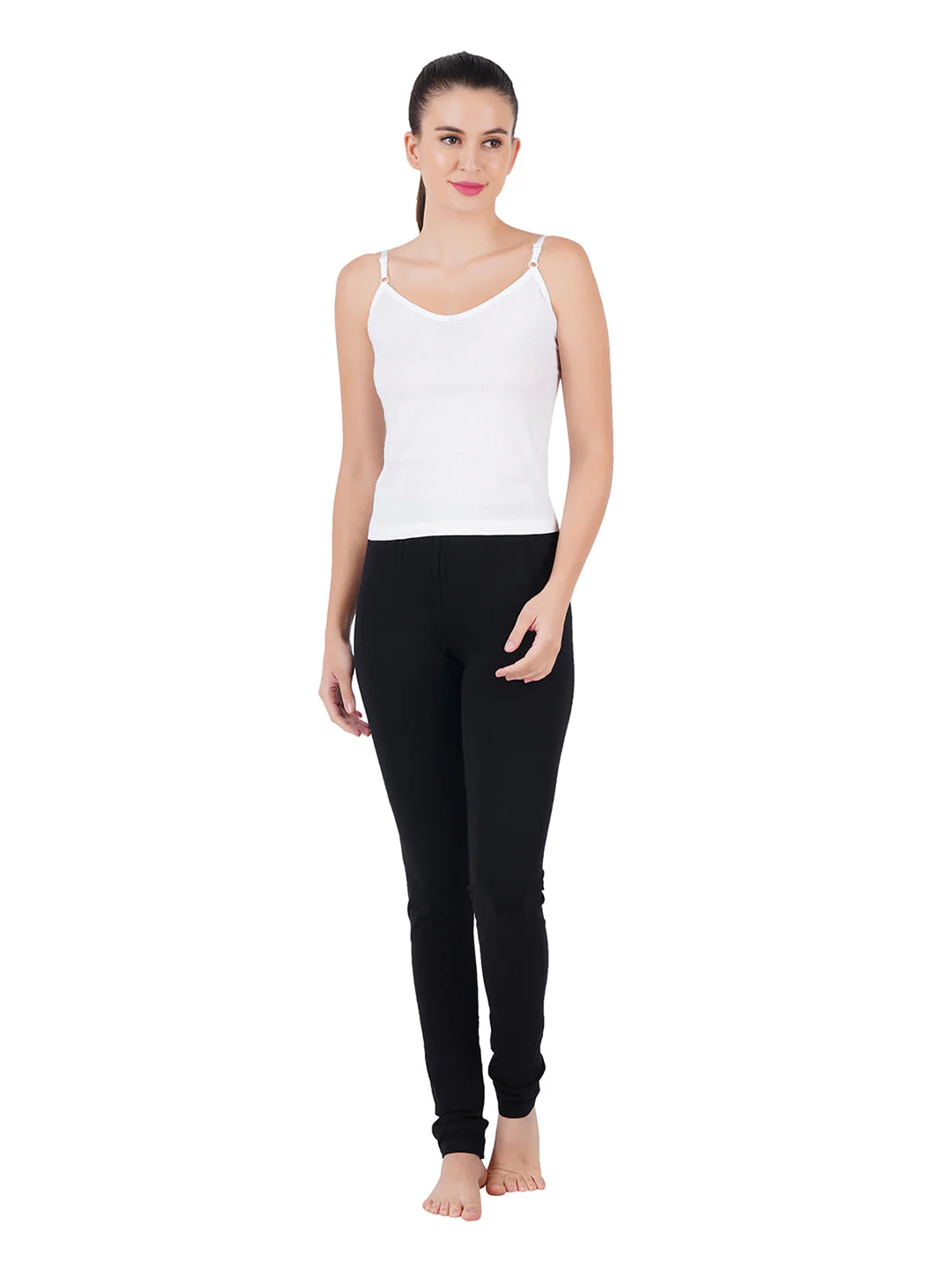 Women Adjustable Straps White Camisole Petals (Pack of 2) - Image 4