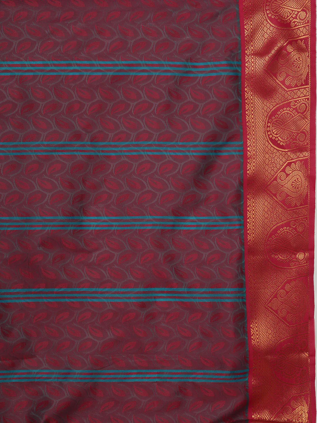Women Blue Art Silk Saree ASS121 - Image 6