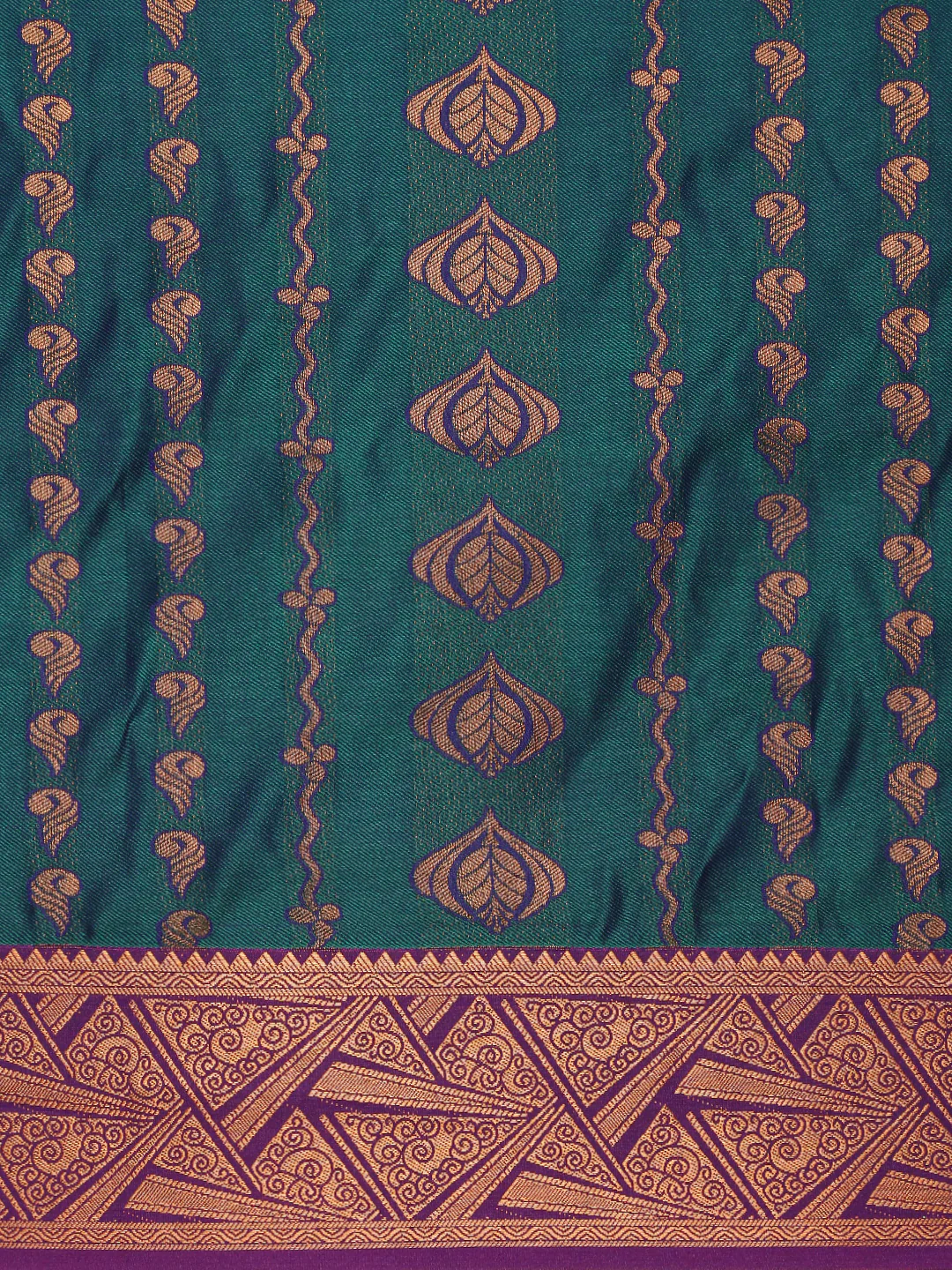 Women Blue Art Silk Saree ASS125 - Image 5