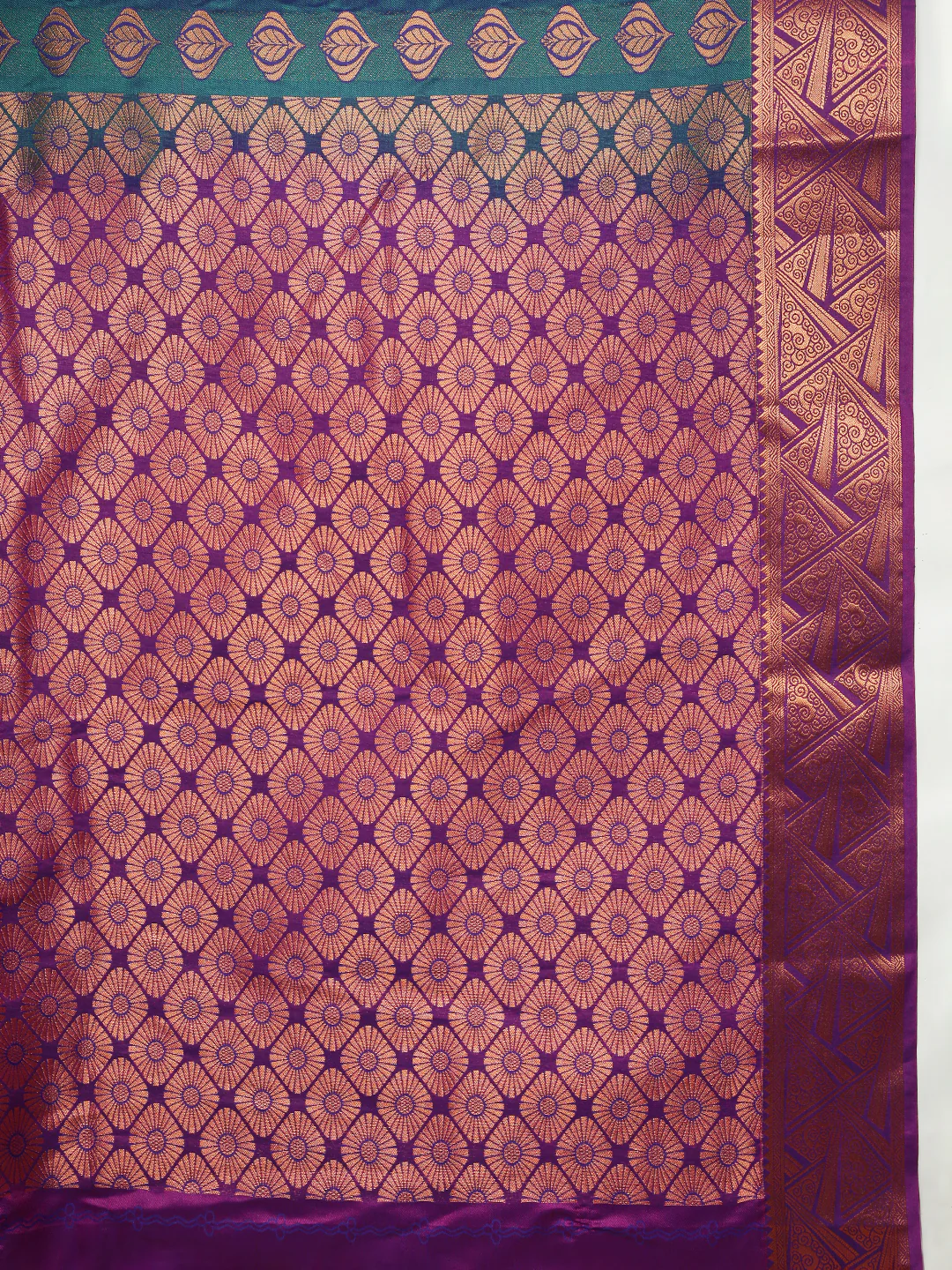 Women Blue Art Silk Saree ASS125 - Image 6