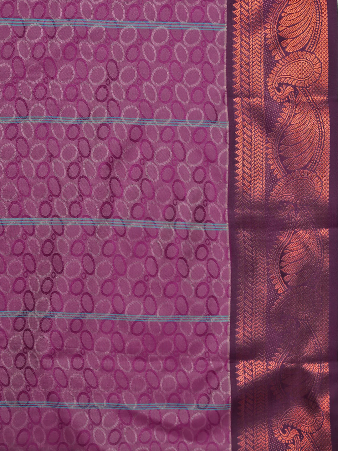 Women Blue with Violet Art Silk Saree ASS122 - Image 5