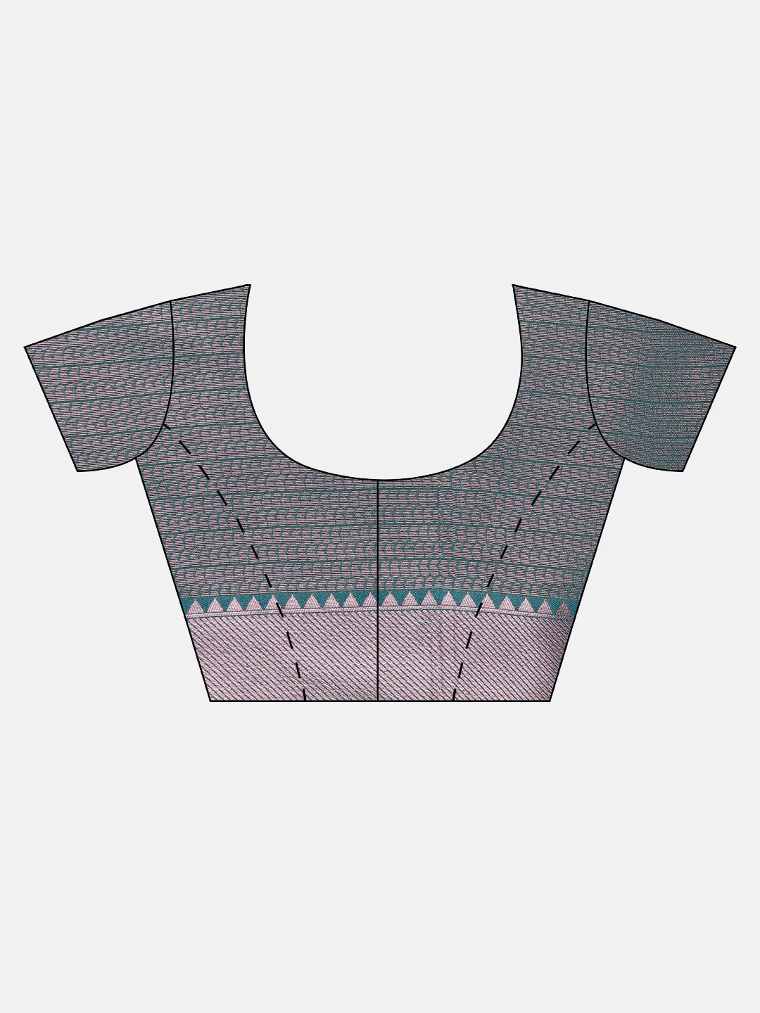 Women Copper Tissue Saree TS62 - Image 4