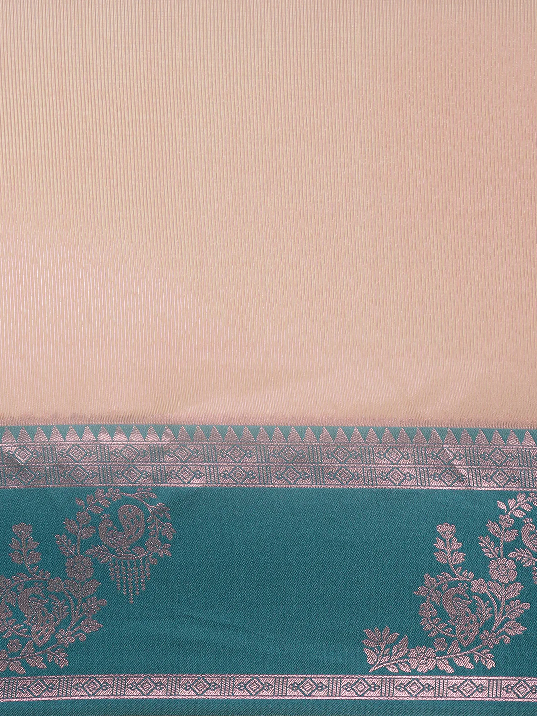 Women Copper Tissue Saree TS62 - Image 7