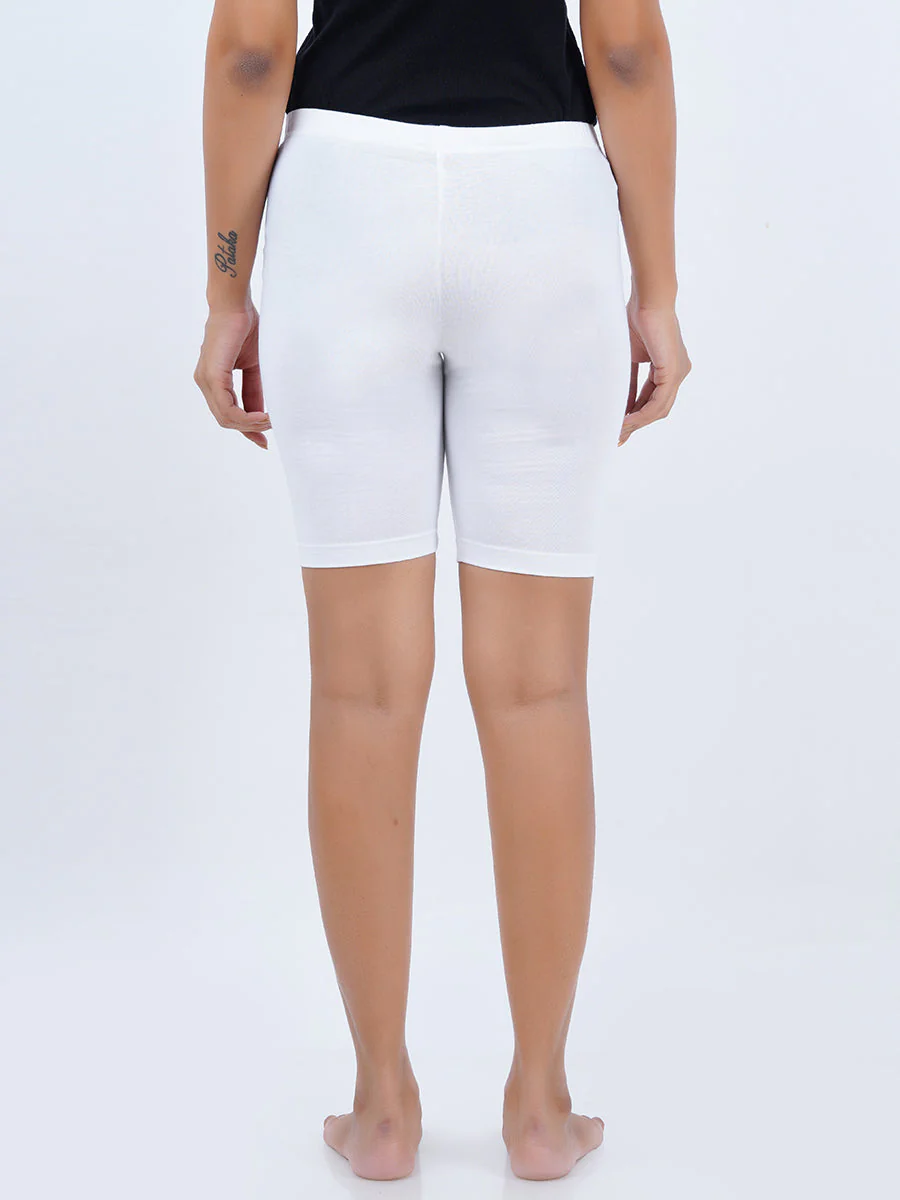 Women Cotton White Tights (Pack of 2) - Image 3