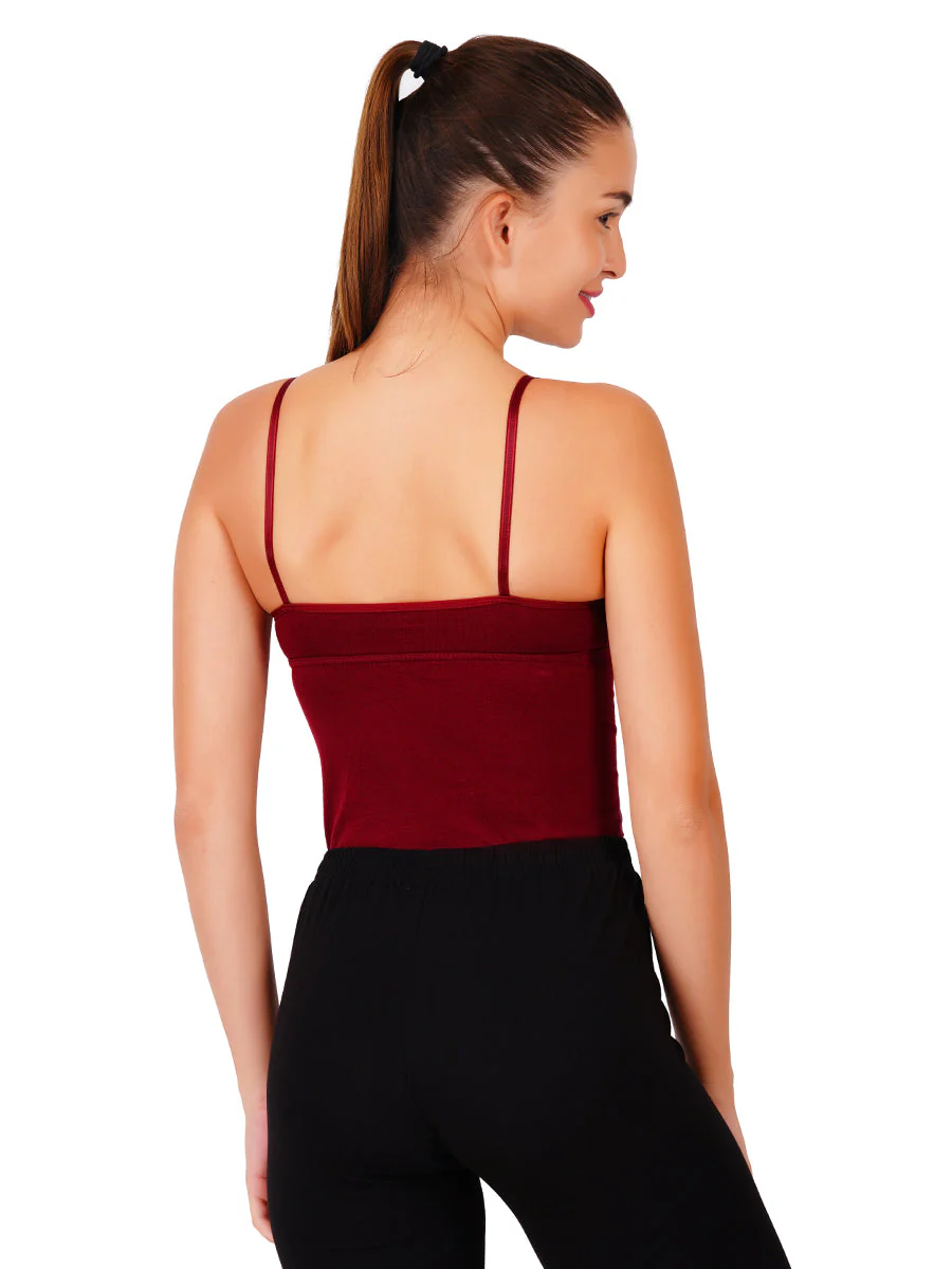 Women Extra Sportive Bra with Slip Design Assorted Camisole TeenCup (Pack of 2) - Image 5