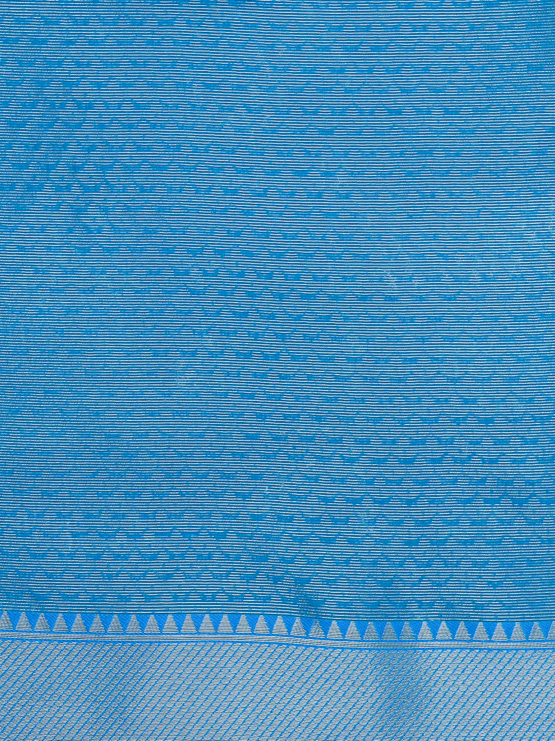 Women Green Art Silk Saree with Blue Border ASS107 - Image 7