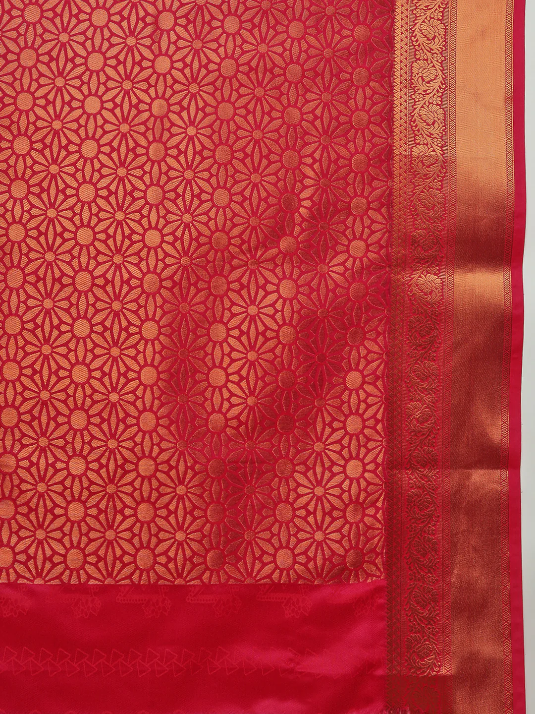 Women Green Art Silk Saree ASS116 - Image 6