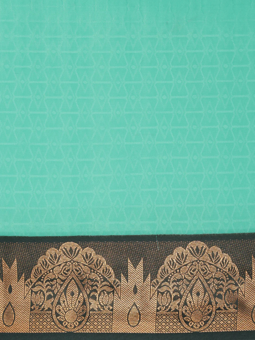 Women Green Art Silk Saree ASS124 - Image 5