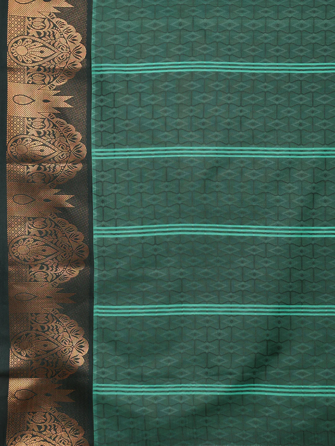 Women Green Art Silk Saree ASS124 - Image 6