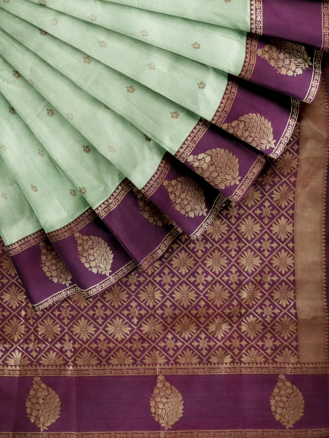 Women Green Art Silk Saree ASS97 - Image 2