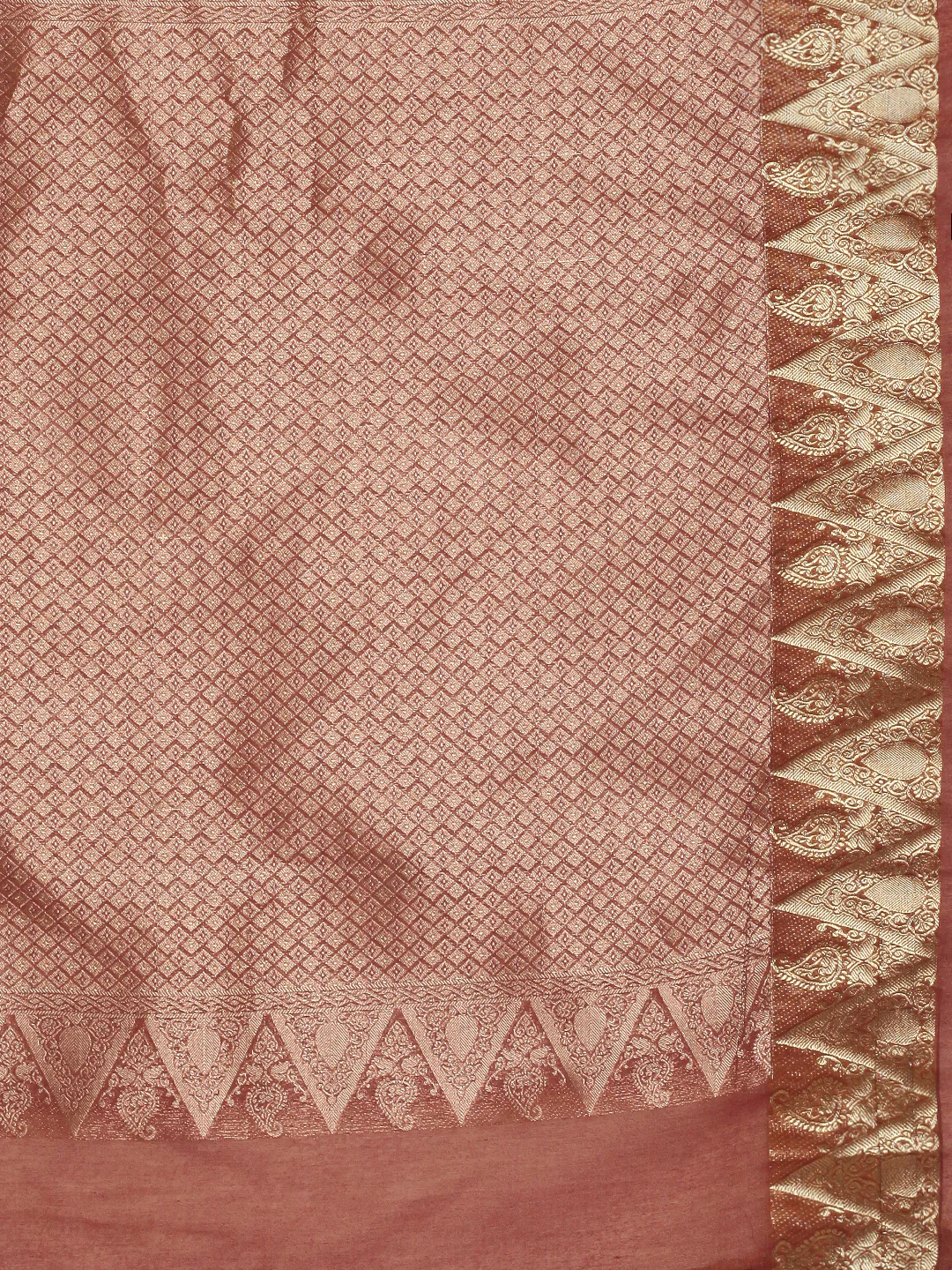 Women Green Kora Cotton Saree SK130 - Image 6