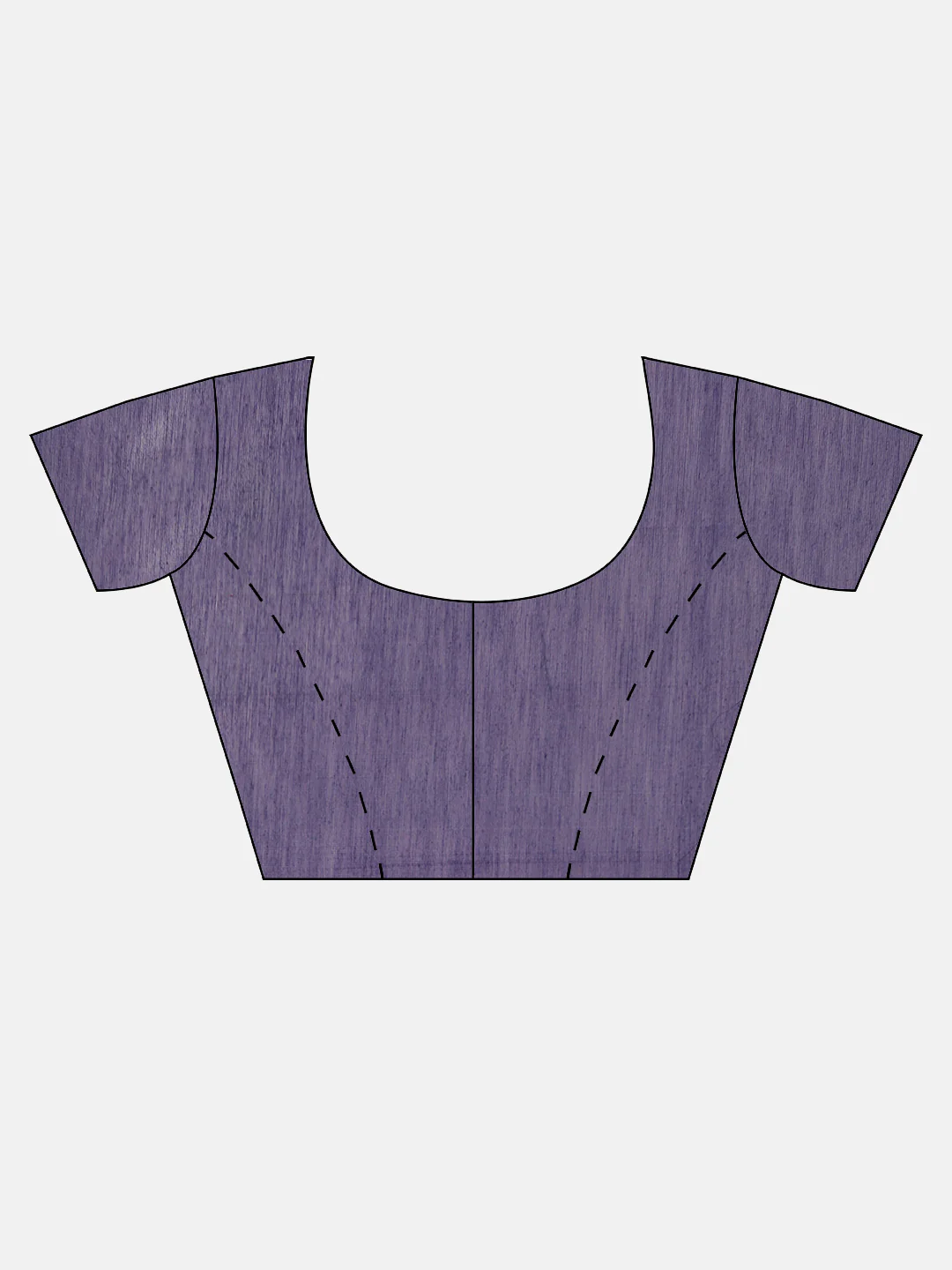 Women Lavender Kora Cotton Saree SK101 - Image 7
