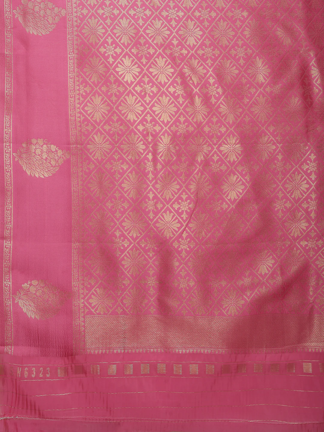 Women Light Orange Art Silk Saree ASS111 - Image 5