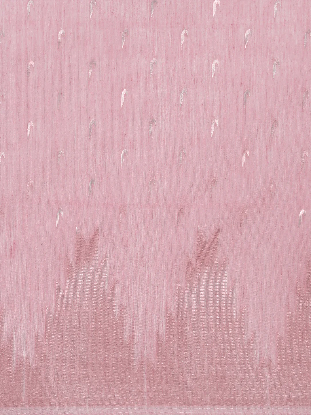Women Light Pink Semi Kora Cotton Saree SK134 - Image 6