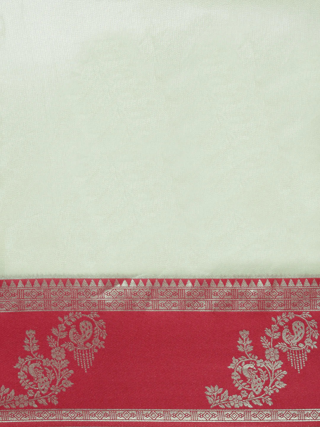 Women Moss Green Tissue Saree TS56 - Image 5