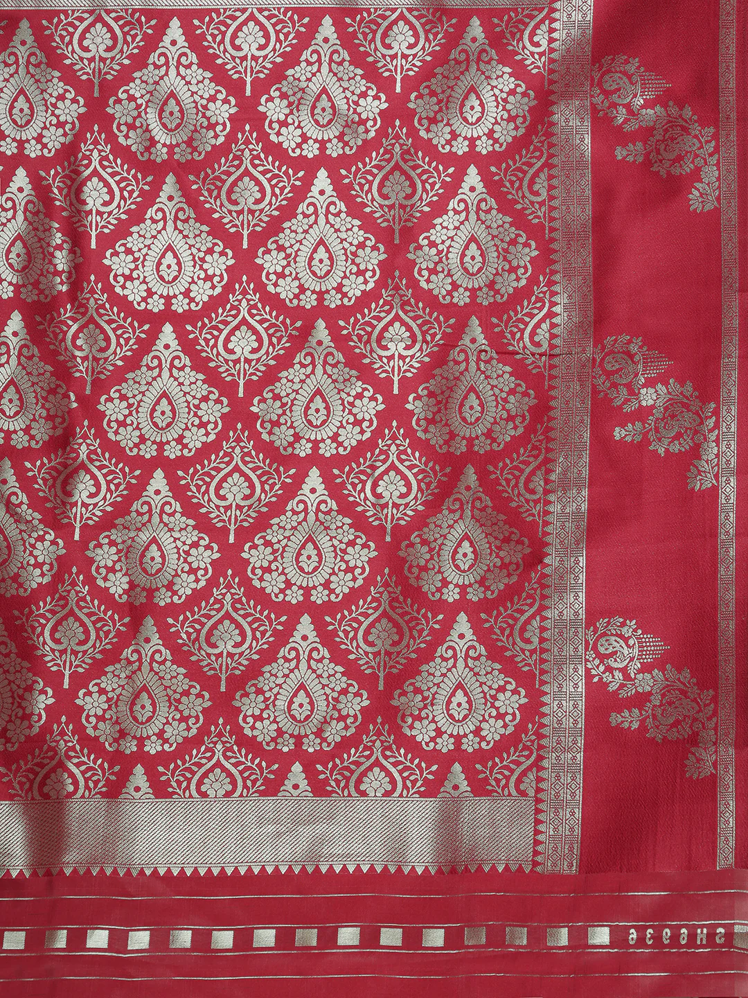 Women Moss Green Tissue Saree TS56 - Image 6