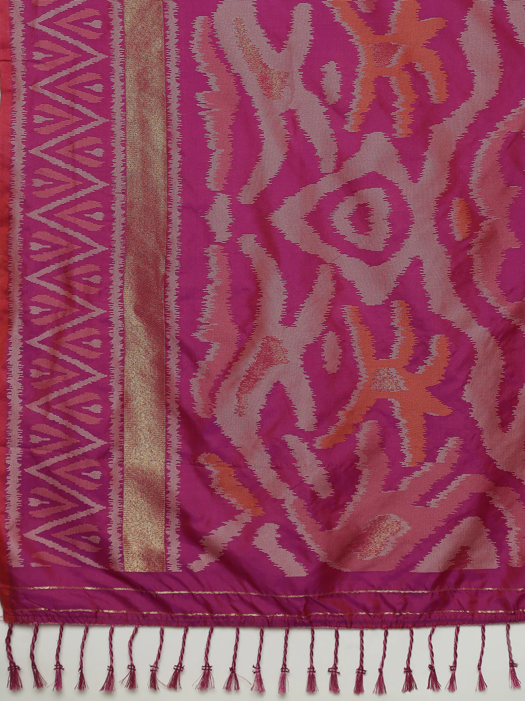 Women Mustard Soft Silk Saree SS394 - Image 6