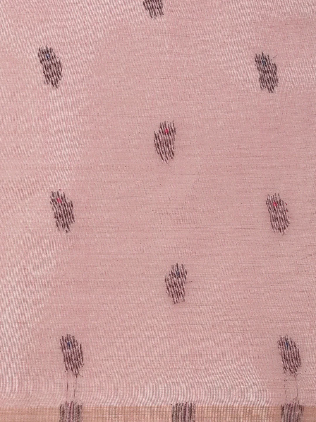 Women Pink Cotton Weaving Saree PCS253 - Image 5