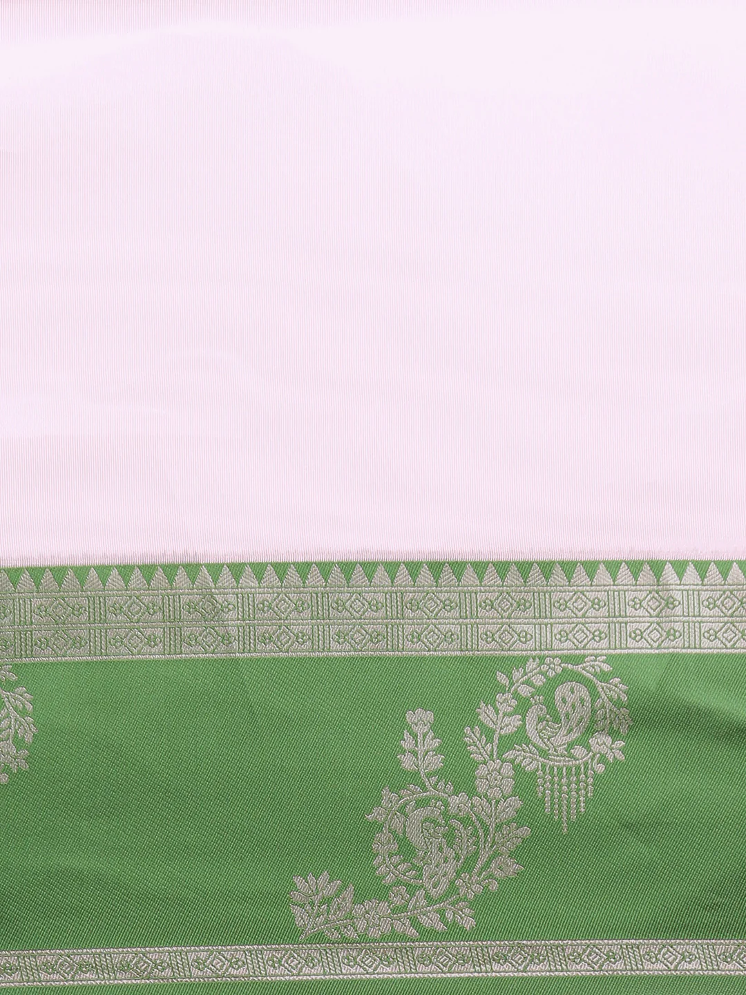 Women Sandal Tissue Saree with Green Border TS64 - Image 5