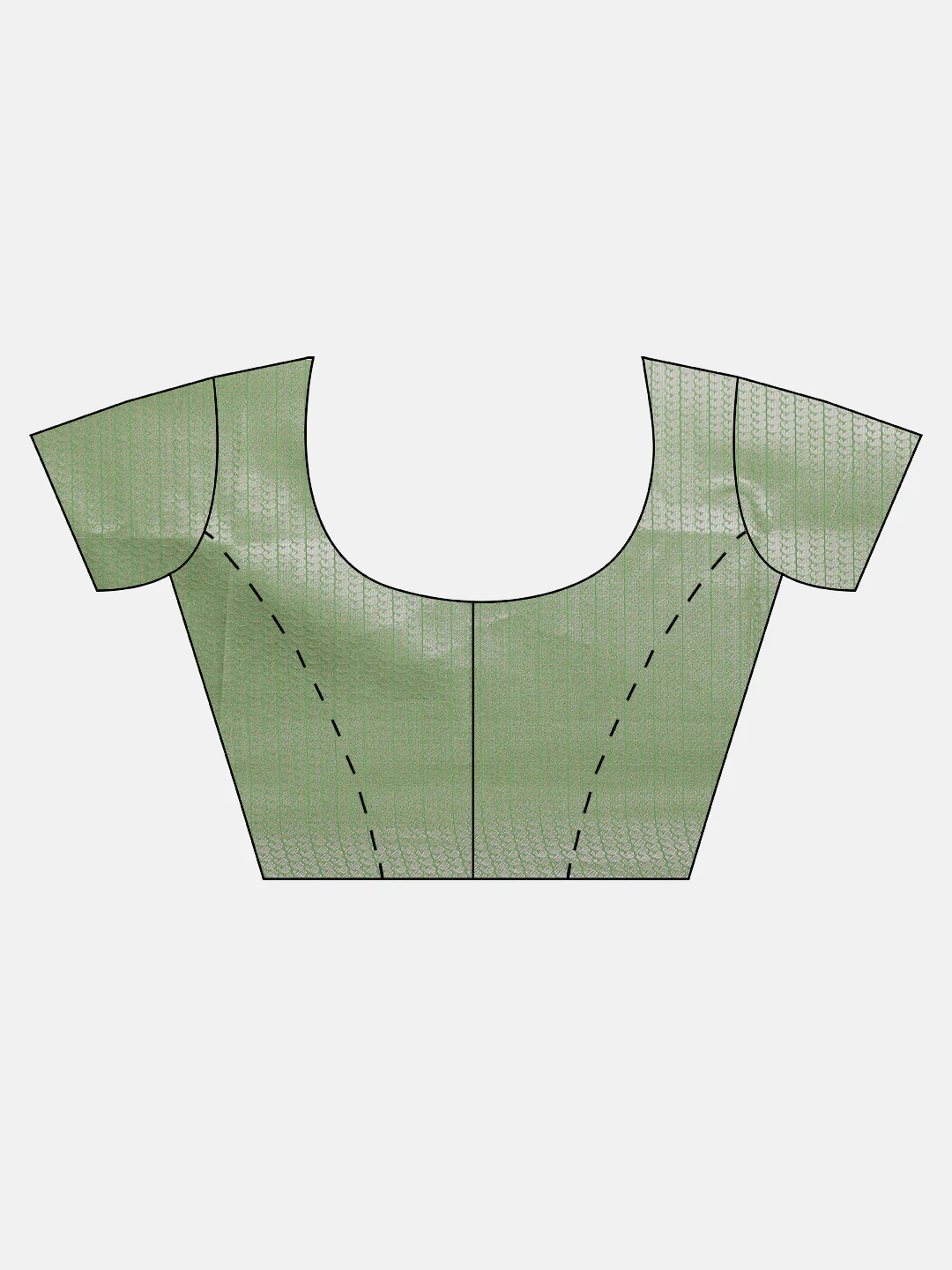 Women Sandal Tissue Saree with Green Border TS64 - Image 7
