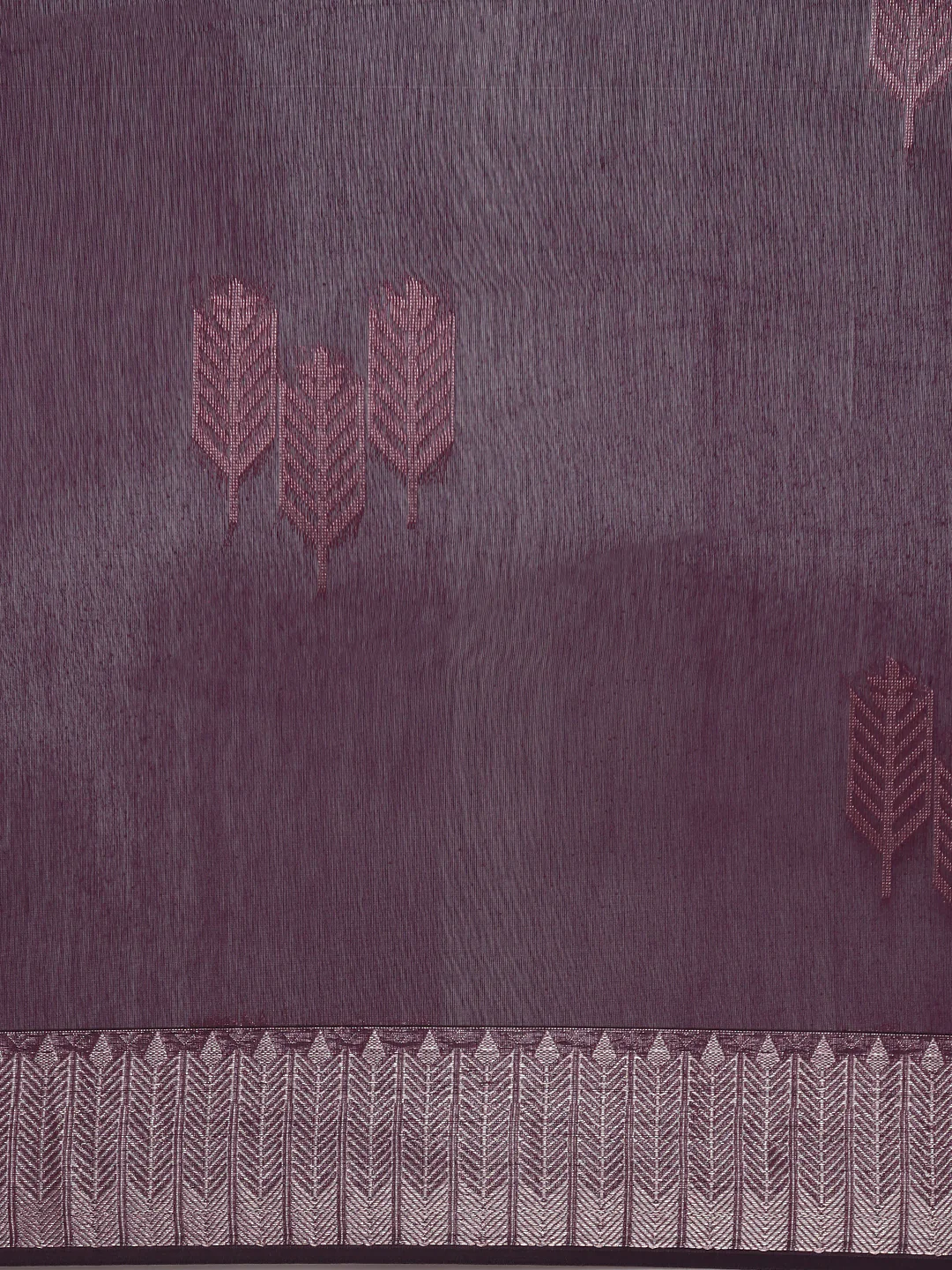Women Semi Kora Cotton Dark Grape Wine SK128 - Image 4