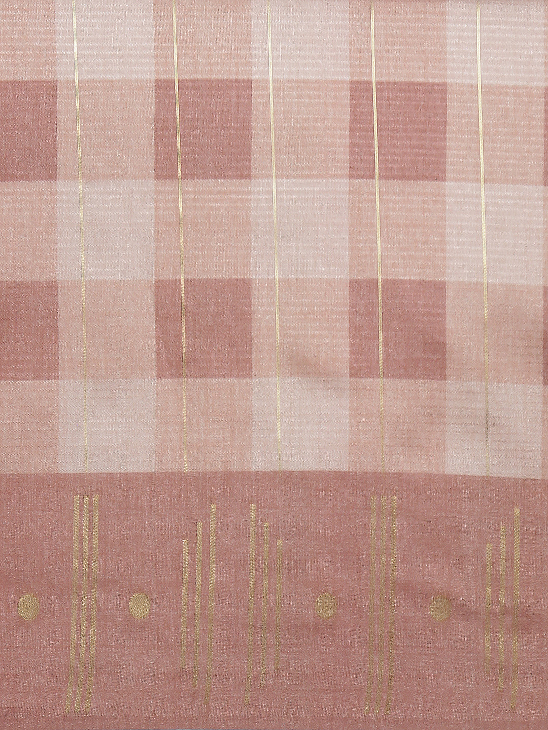 Women Semi Tussar Weaving Brown Saree ST320 - Image 4