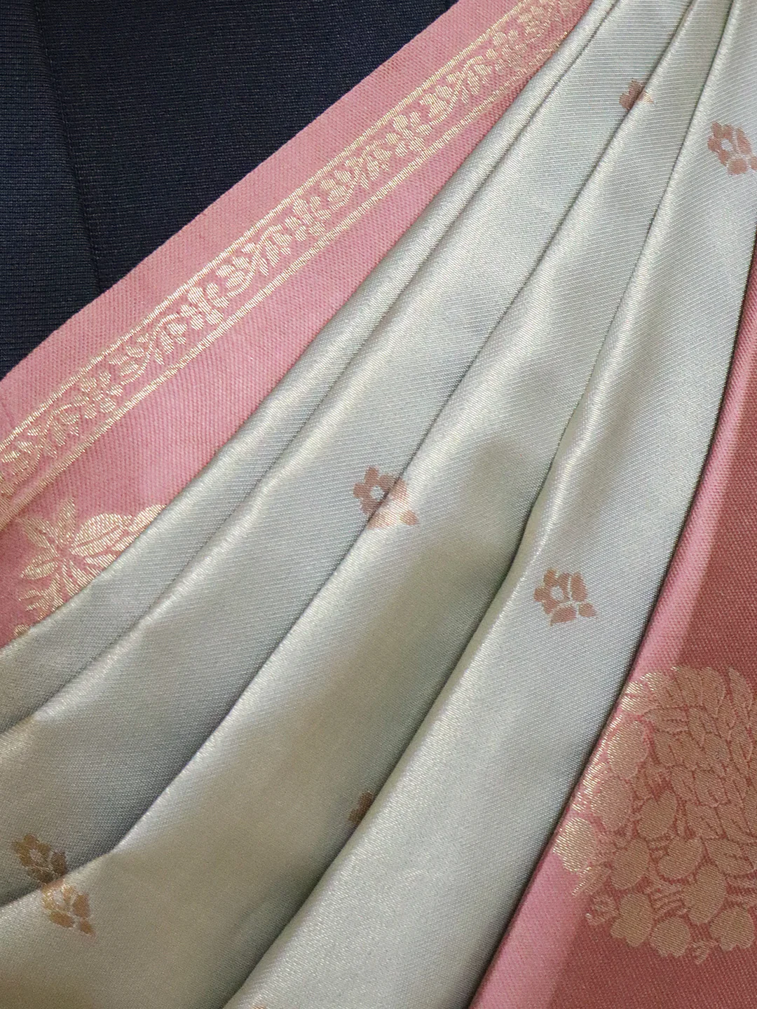 Women Silver Art Silk Saree ASS106 - Image 3