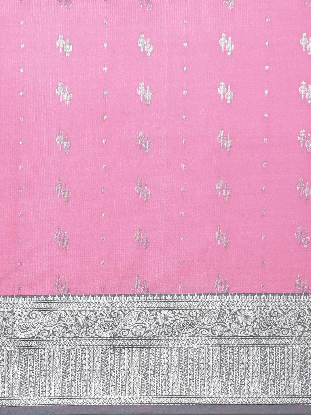 Women Soft Silk Saree Light Pink SS408 - Image 6
