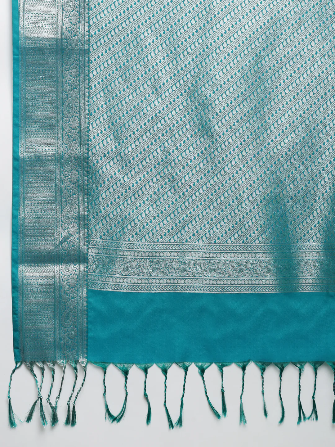 Women Soft Silk Saree Light Pink SS408 - Image 7