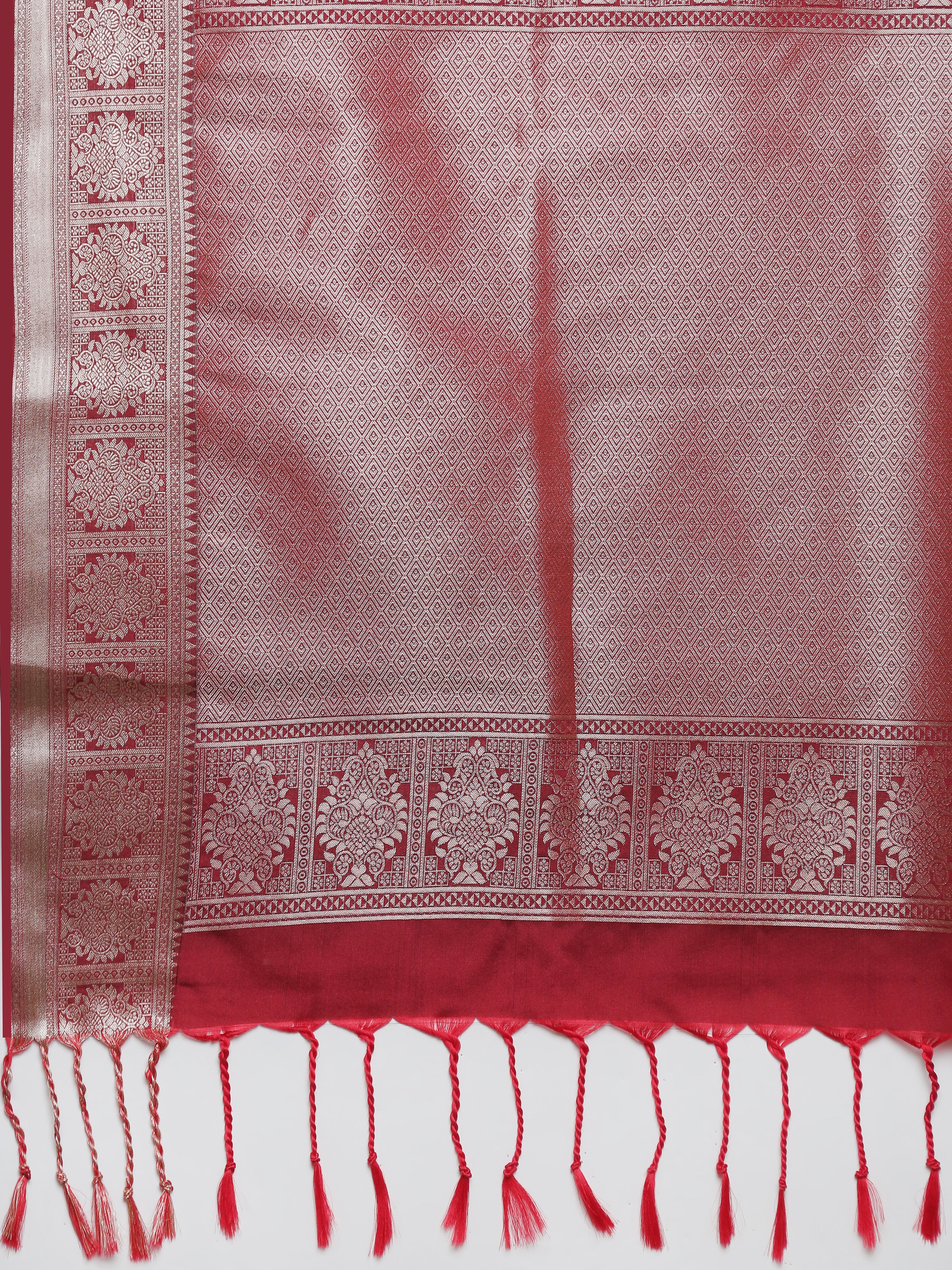 Women Soft Silk Saree Mustard Yellow SS416 - Image 6