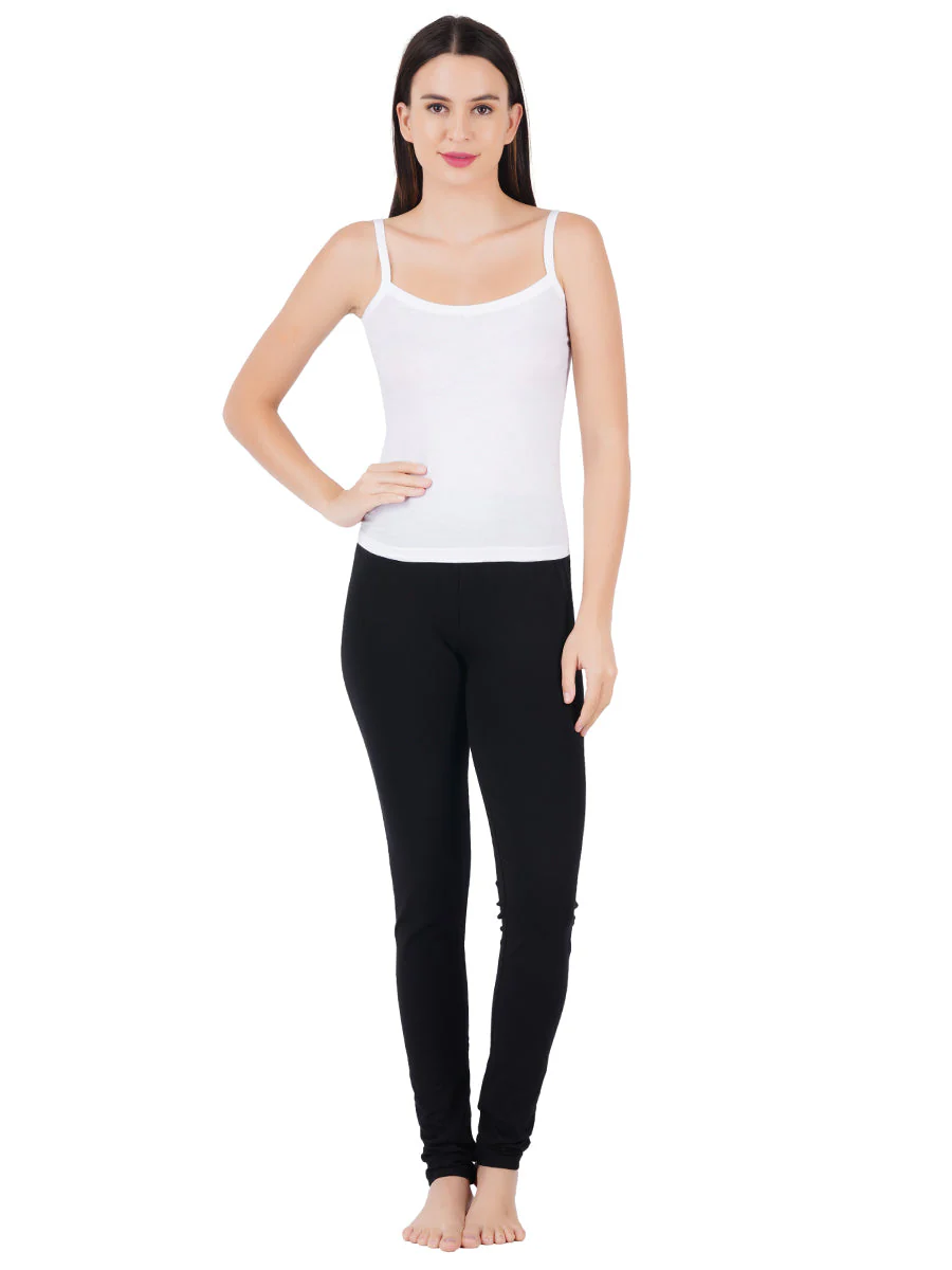 Women 100% Combed Cotton White Camisole Cheers (Pack of 2) - Image 4
