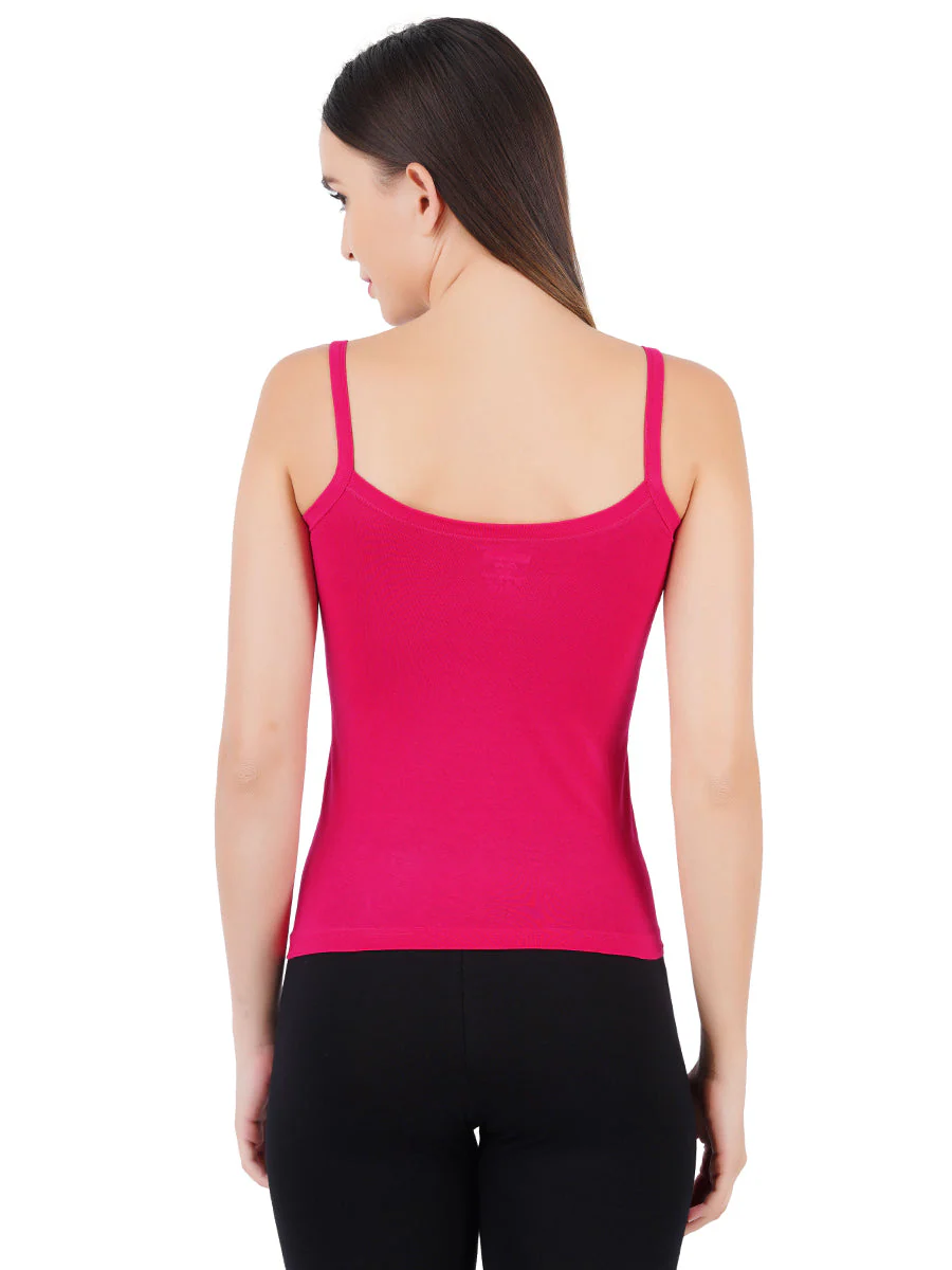 Women 100% Combed Cotton Assorted Camisole Cheers (Pack of 2) - Image 2