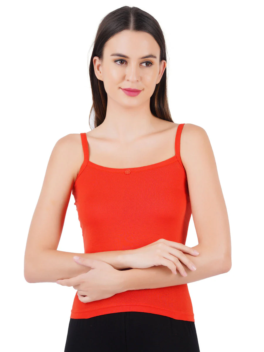 Women 100% Combed Cotton Assorted Camisole Cheers (Pack of 2) - Image 3