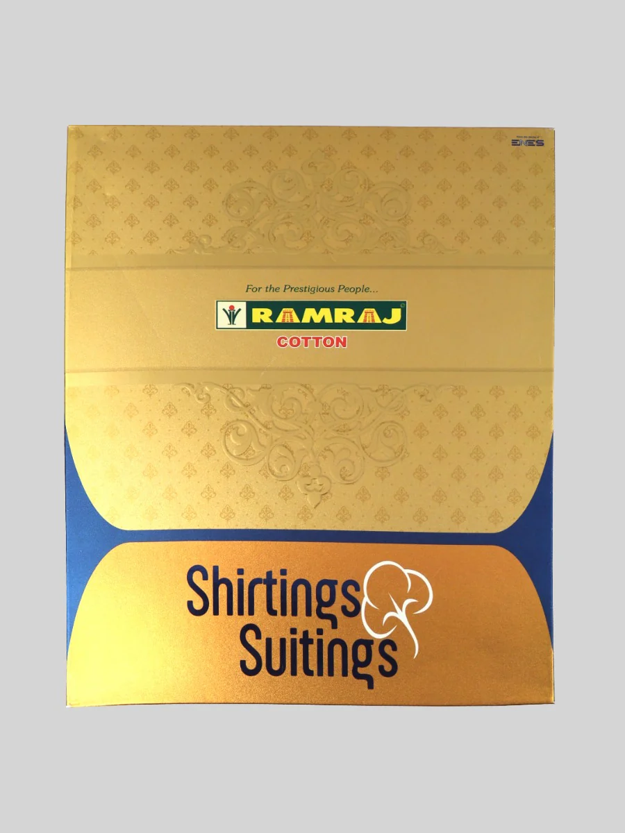 Wrinkle Free Solid Cream Shirting and Suiting Fabric Varudu - Image 5