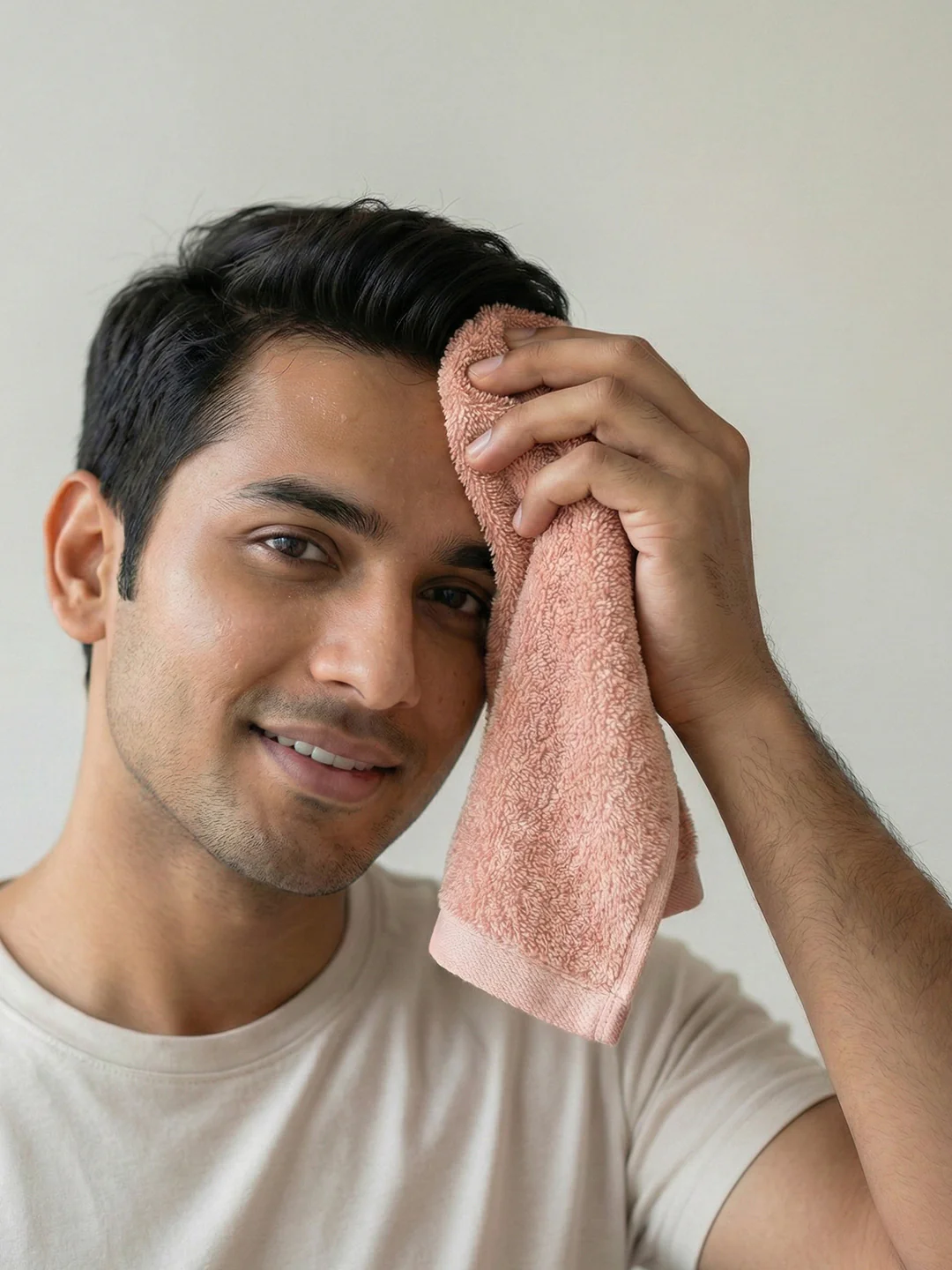 You & Me Premium Soft Terry Cotton Couple Bath, Face & Hand Towels Coral (Pack Of 6) - Image 5