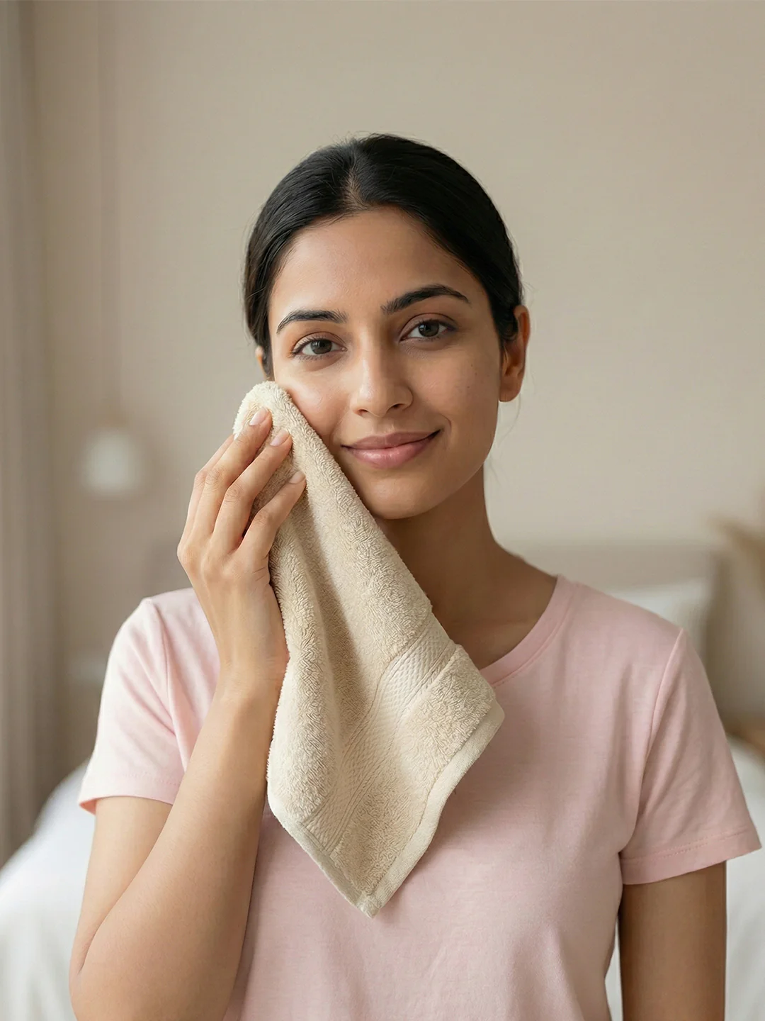 You & Me Premium Soft Terry Cotton Couple Bath, Face & Hand Towels Pearled Ivory (Pack Of 6) - Image 7